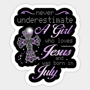 July Girl Sticker
